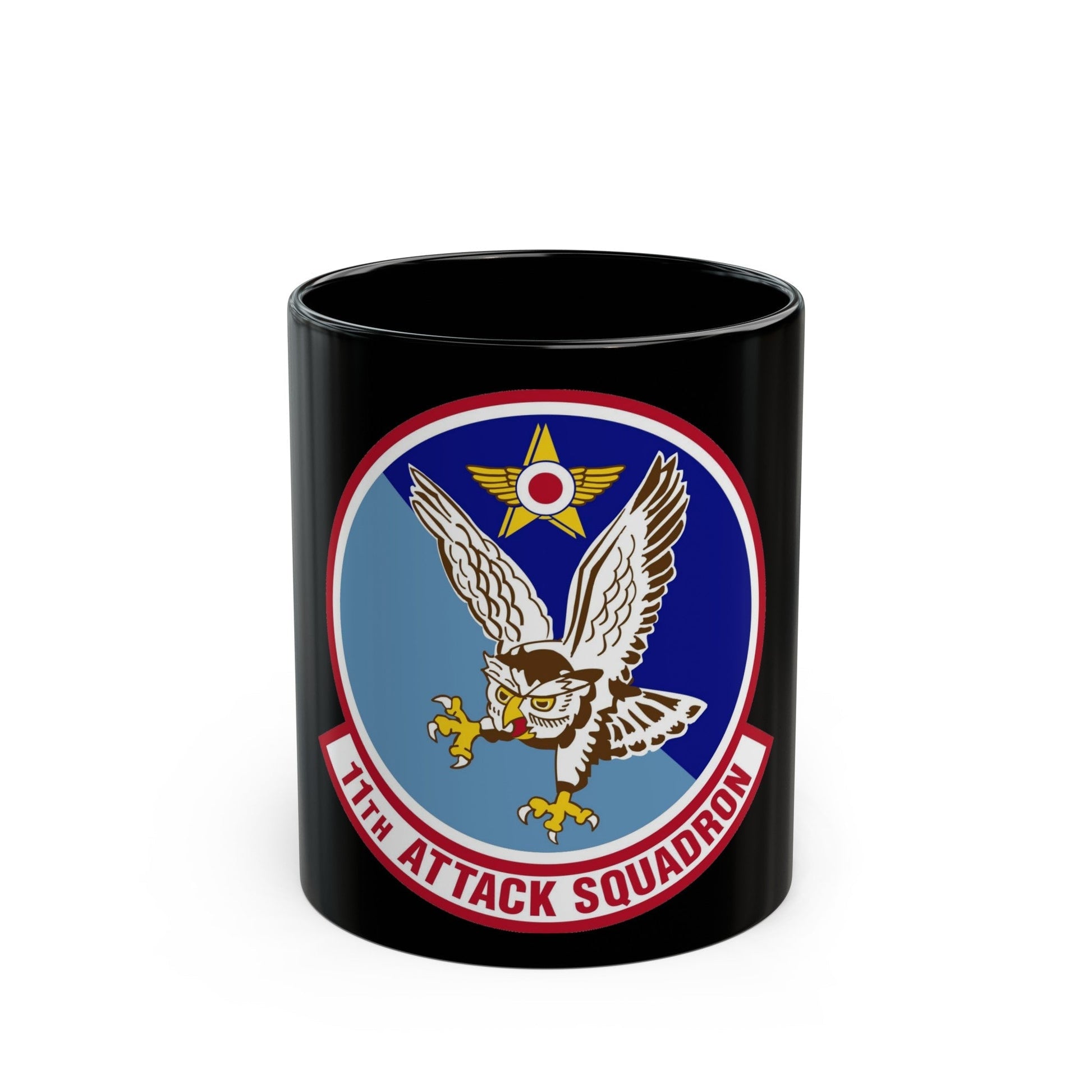 11th Attack Squadron (U.S. Air Force) Black Coffee Mug-11oz-The Sticker Space