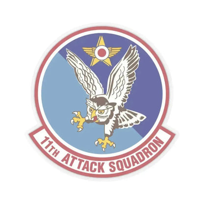 11th Attack Squadron (U.S. Air Force) STICKER Vinyl Kiss-Cut Decal 2 Inch Transparent - The Sticker Space