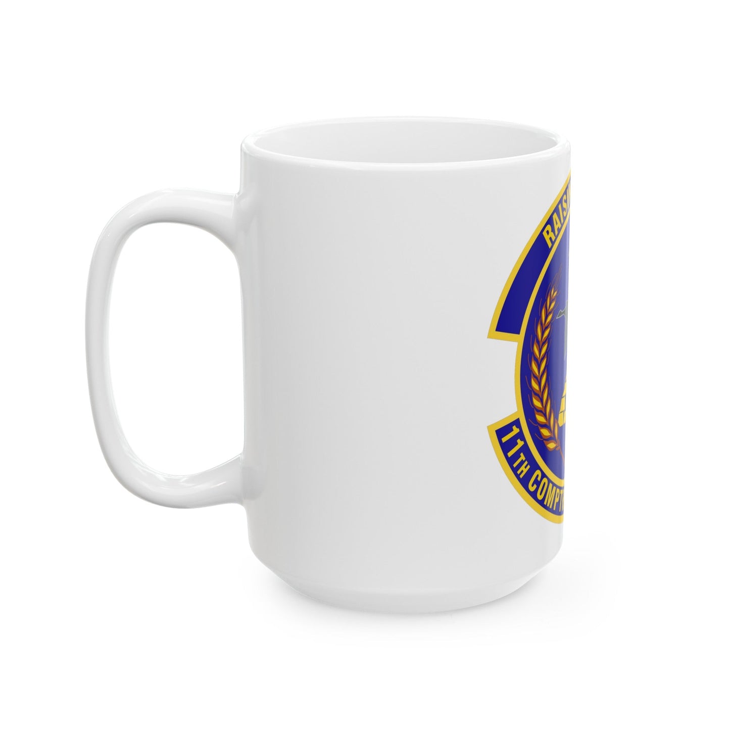 11th Comptroller Squadron (U.S. Air Force) White Coffee Mug-The Sticker Space