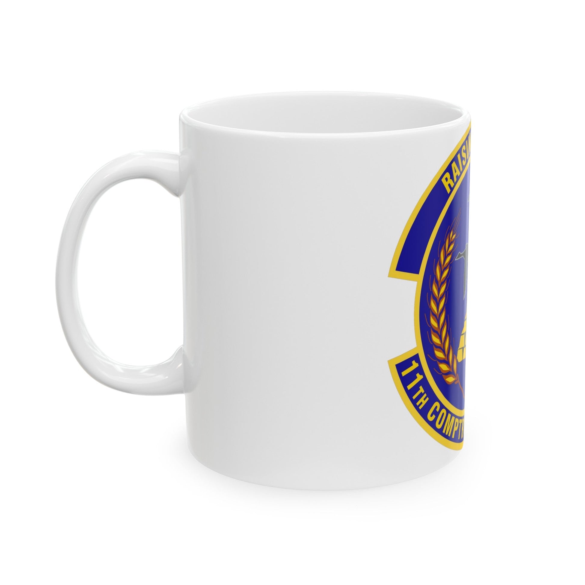 11th Comptroller Squadron (U.S. Air Force) White Coffee Mug-The Sticker Space