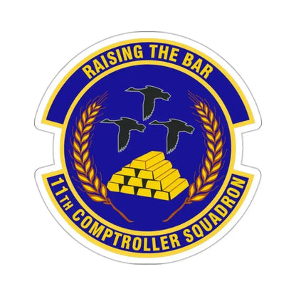 11th Comptroller Squadron (U.S. Air Force) STICKER Vinyl Kiss-Cut Decal - The Sticker Space