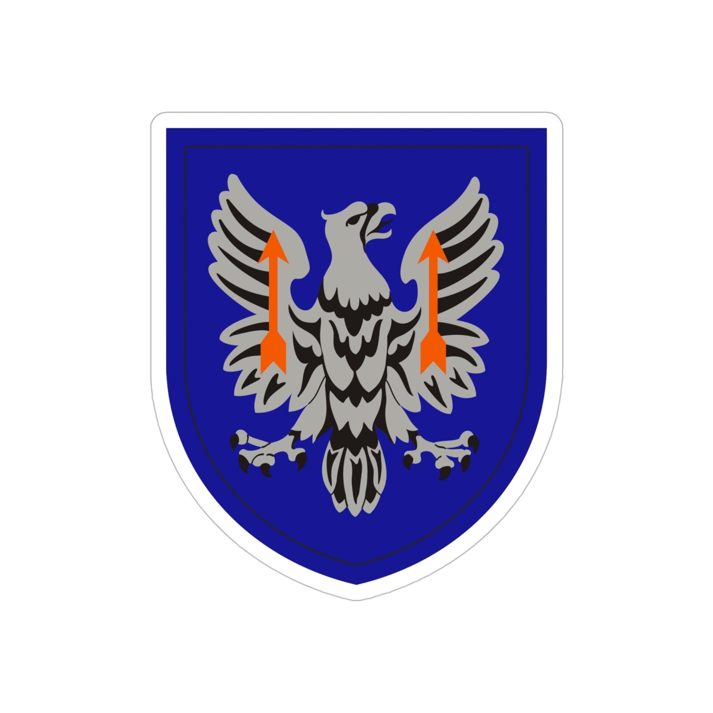 11th Expeditionary Combat Aviation Brigade (U.S. Army) REVERSE PRINT Transparent STICKER-6" × 6"-The Sticker Space