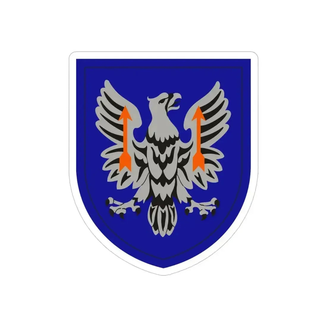 11th Expeditionary Combat Aviation Brigade (U.S. Army) REVERSE PRINT Transparent Die-Cut STICKER 4 Inch Die-Cut Transparent - The Sticker Space