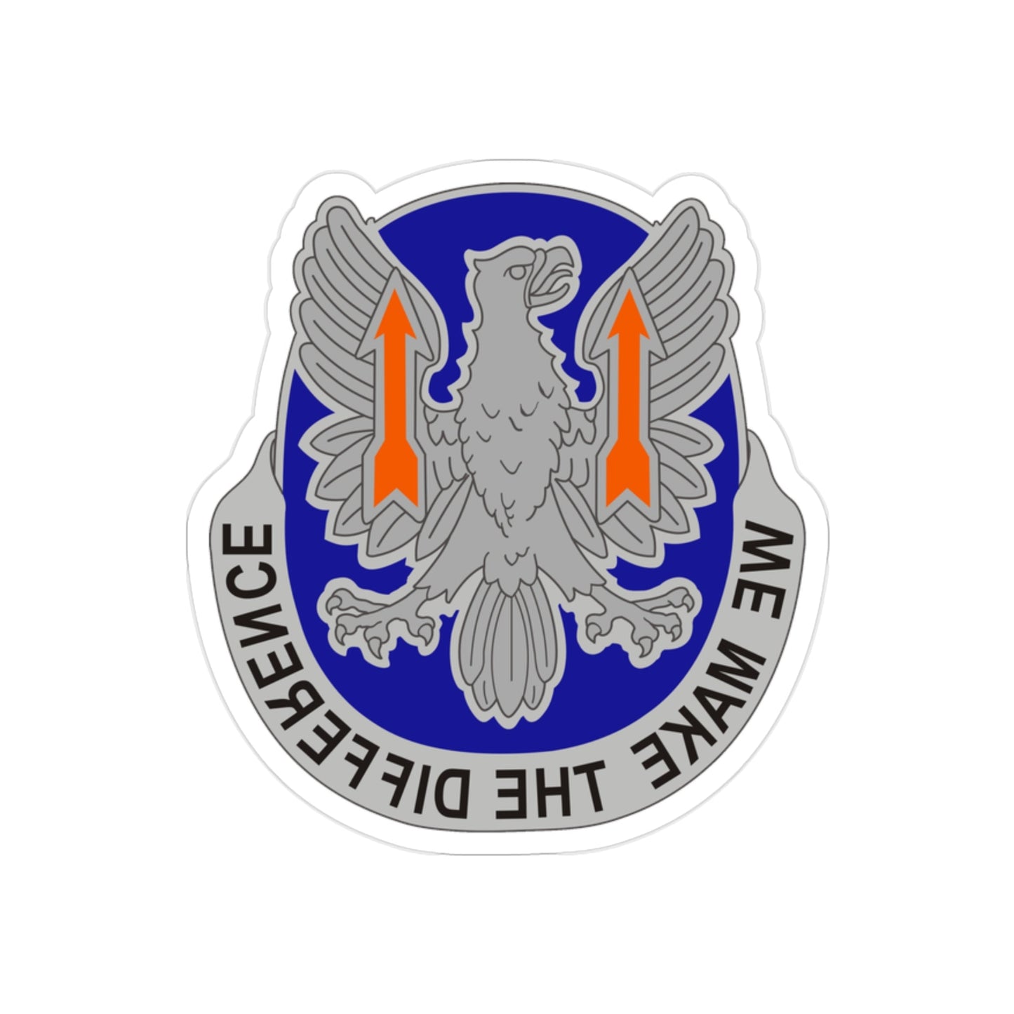 11th Expeditionary Combat Aviation Brigade v2 (U.S. Army) REVERSE PRINT Transparent STICKER-2" × 2"-The Sticker Space