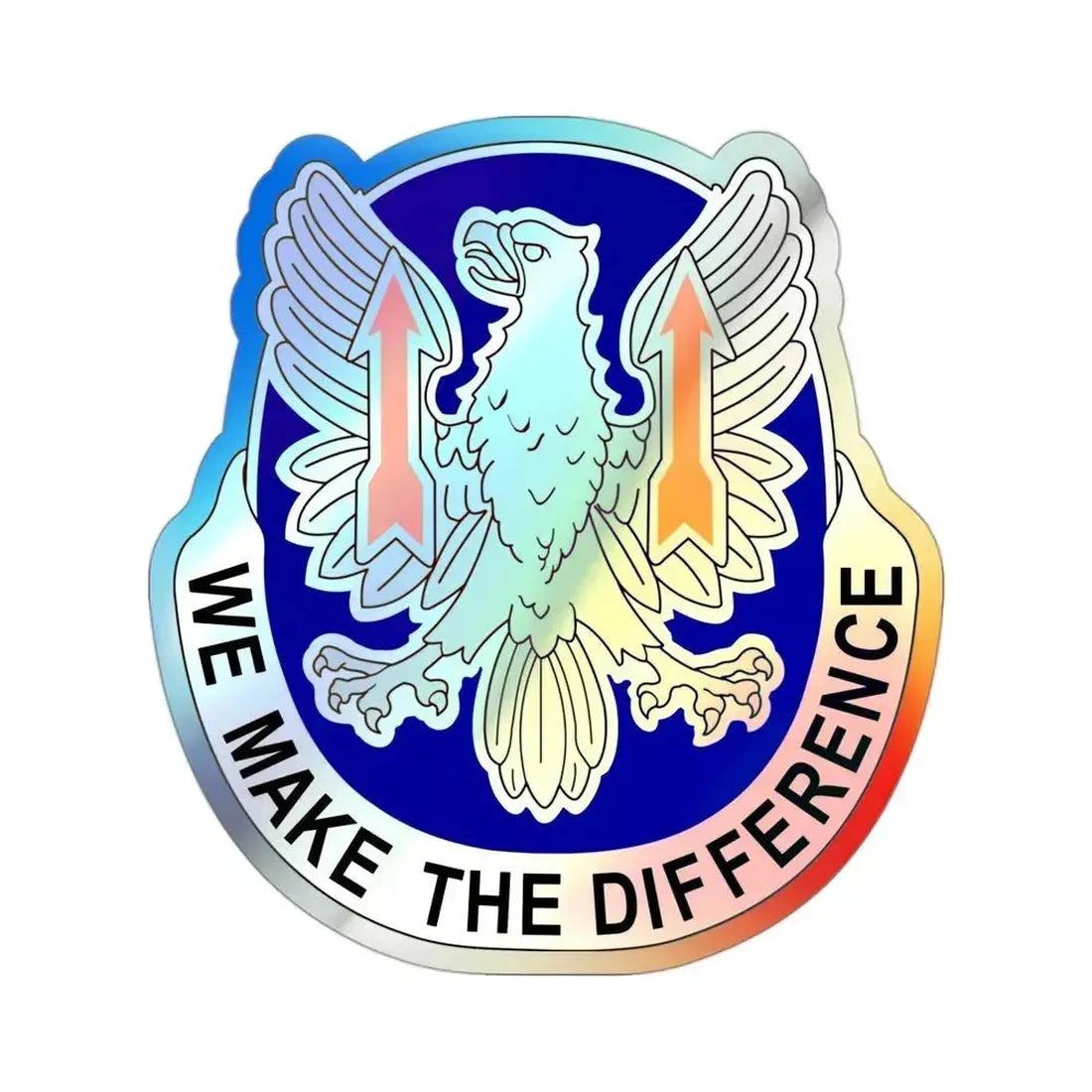 11th Expeditionary Combat Aviation Brigade v2 (U.S. Army) Holographic STICKER Die-Cut Vinyl Decal 3 Inch Holographic - The Sticker Space