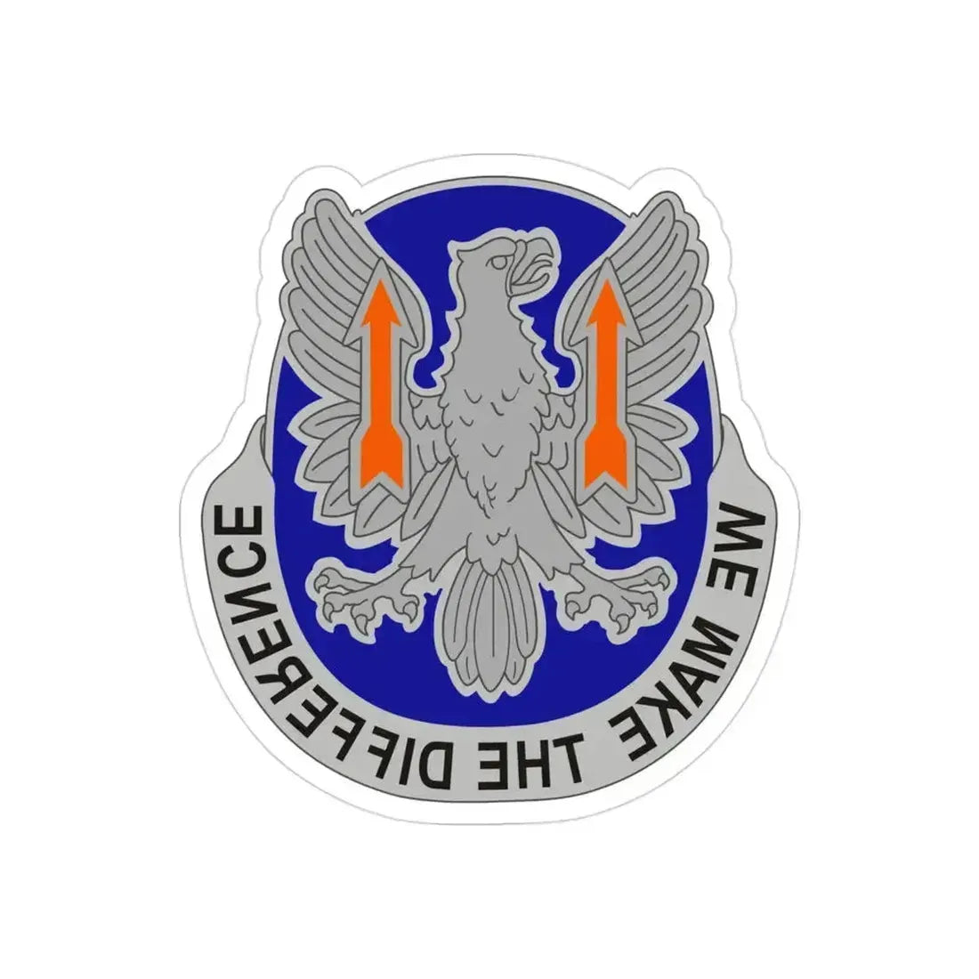 11th Expeditionary Combat Aviation Brigade v2 (U.S. Army) REVERSE PRINT Transparent Die-Cut STICKER 3 Inch Die-Cut Transparent - The Sticker Space