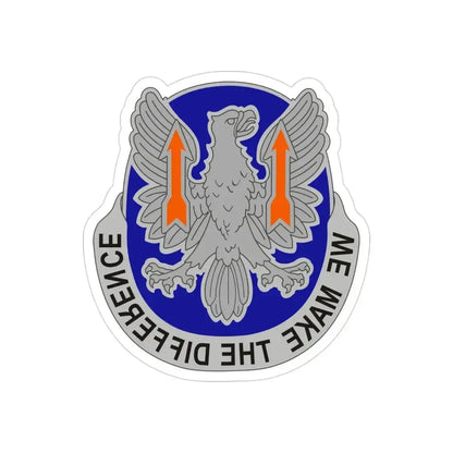 11th Expeditionary Combat Aviation Brigade v2 (U.S. Army) REVERSE PRINT Transparent Die-Cut STICKER - The Sticker Space
