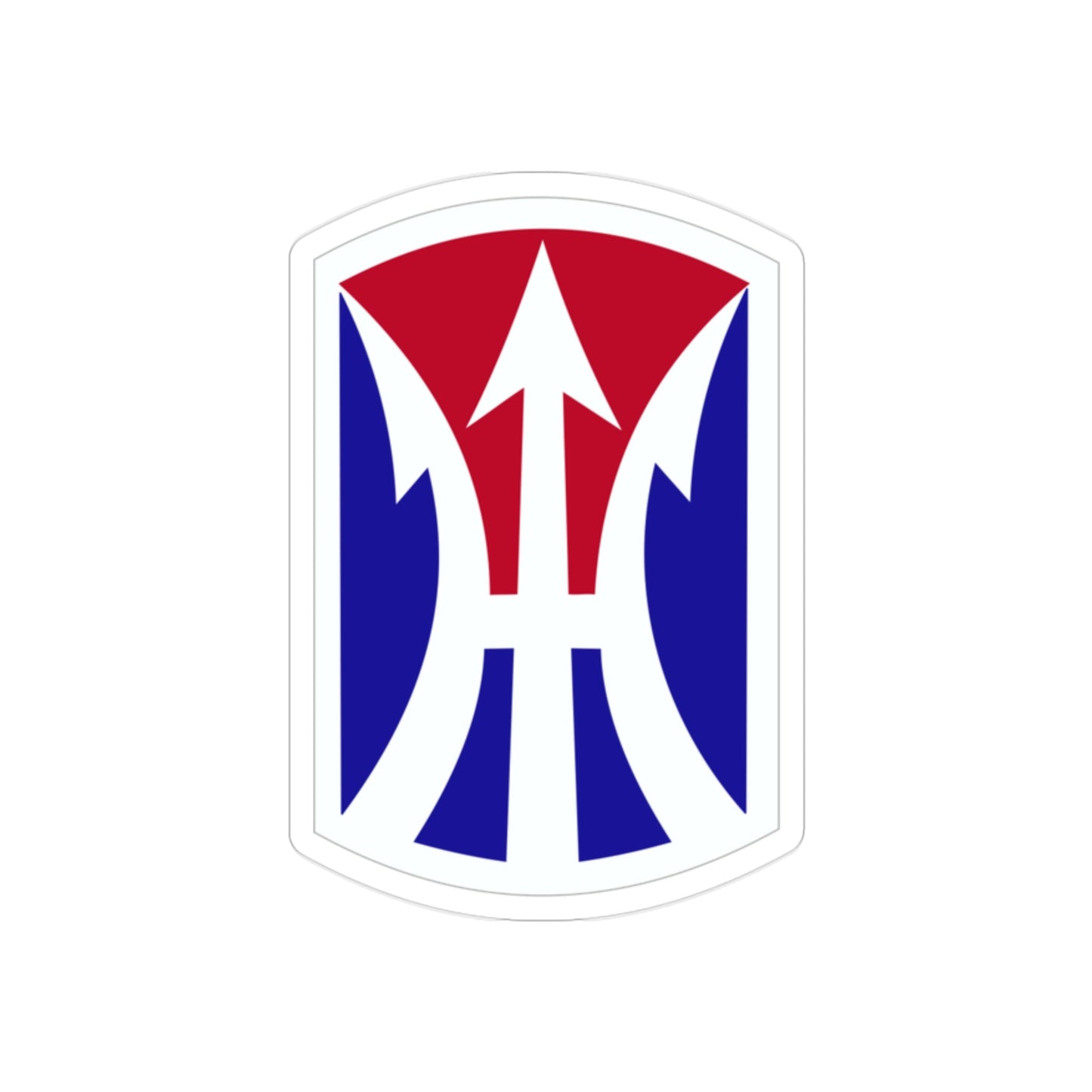 11TH INFANTRY BRIGADE (U.S. Army) REVERSE PRINT Transparent STICKER-2" × 2"-The Sticker Space