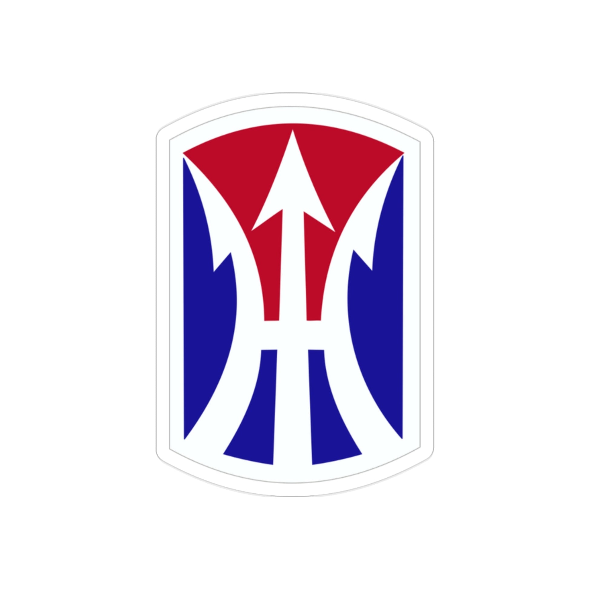 11TH INFANTRY BRIGADE (U.S. Army) REVERSE PRINT Transparent STICKER-2" × 2"-The Sticker Space