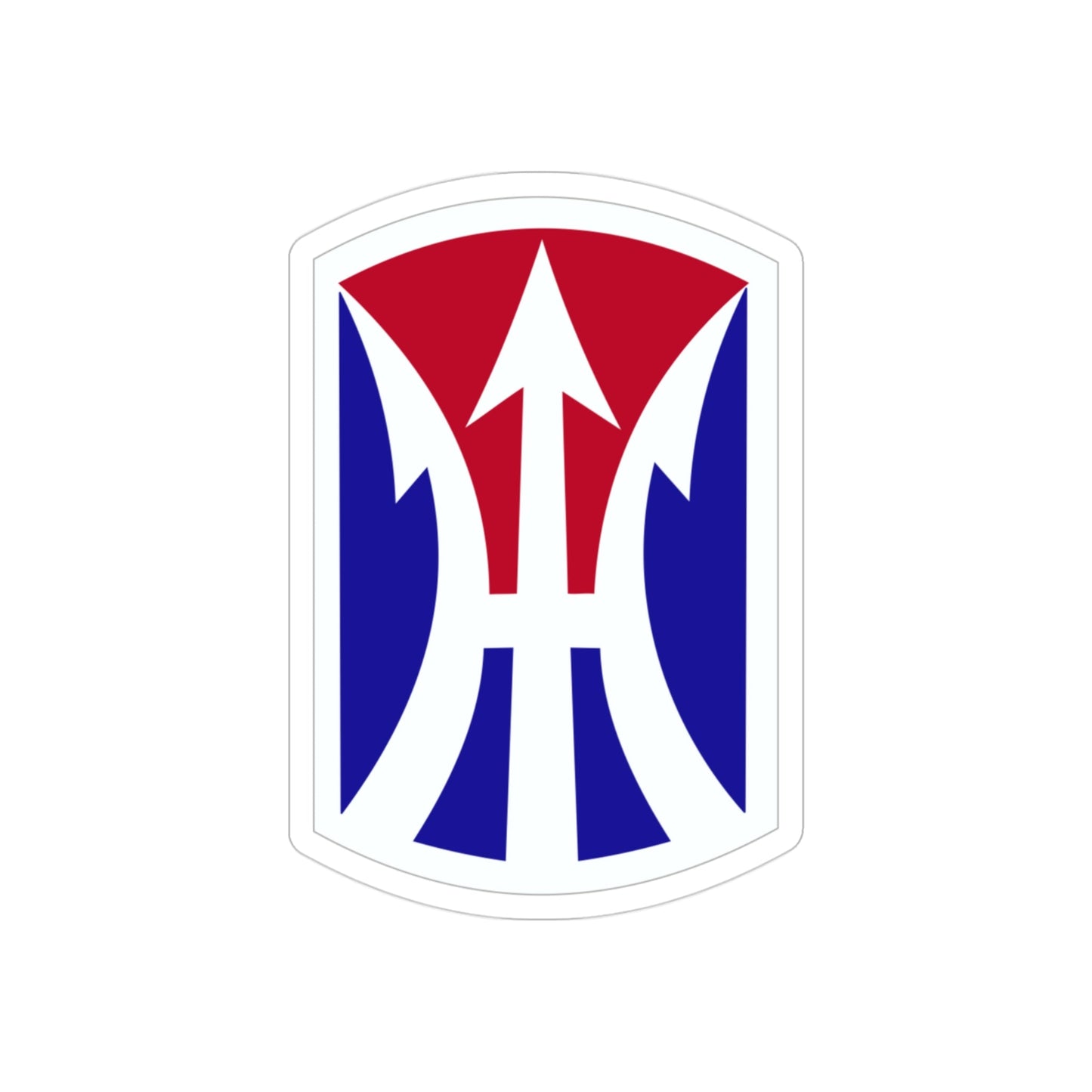 11TH INFANTRY BRIGADE (U.S. Army) REVERSE PRINT Transparent STICKER-3" × 3"-The Sticker Space