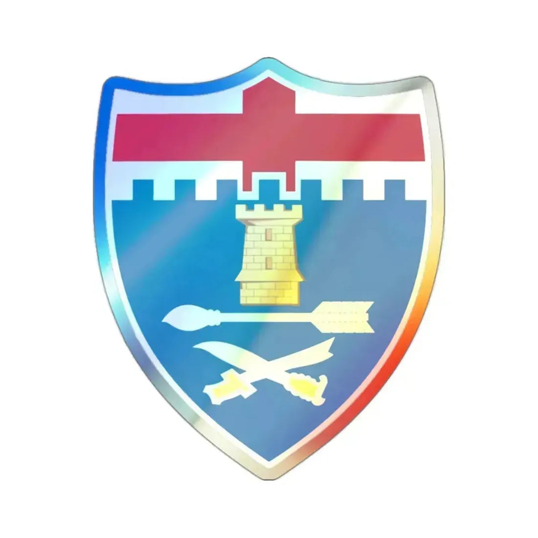 11th Infantry Regiment (U.S. Army) Holographic STICKER Die-Cut Vinyl Decal 2 Inch Holographic - The Sticker Space