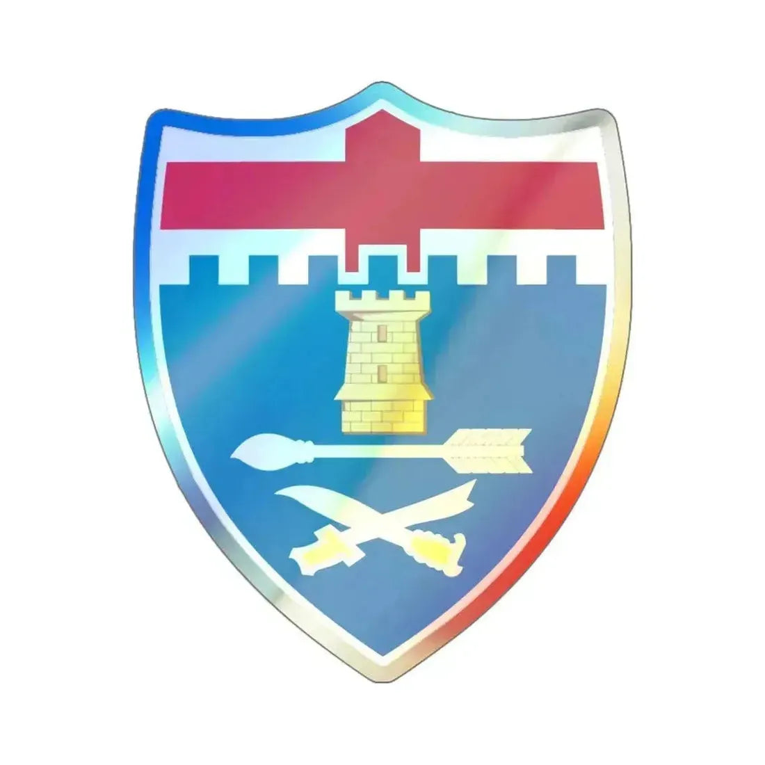 11th Infantry Regiment (U.S. Army) Holographic STICKER Die-Cut Vinyl Decal 6 Inch Holographic - The Sticker Space