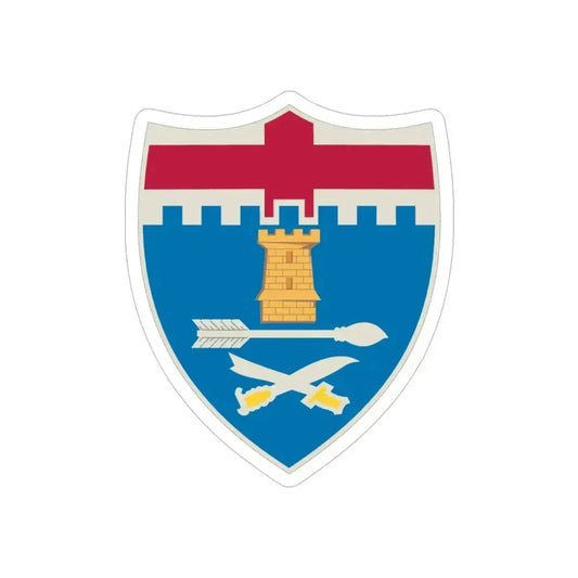 11th Infantry Regiment (U.S. Army) REVERSE PRINT Transparent Die-Cut STICKER 6 Inch Die-Cut Transparent - The Sticker Space