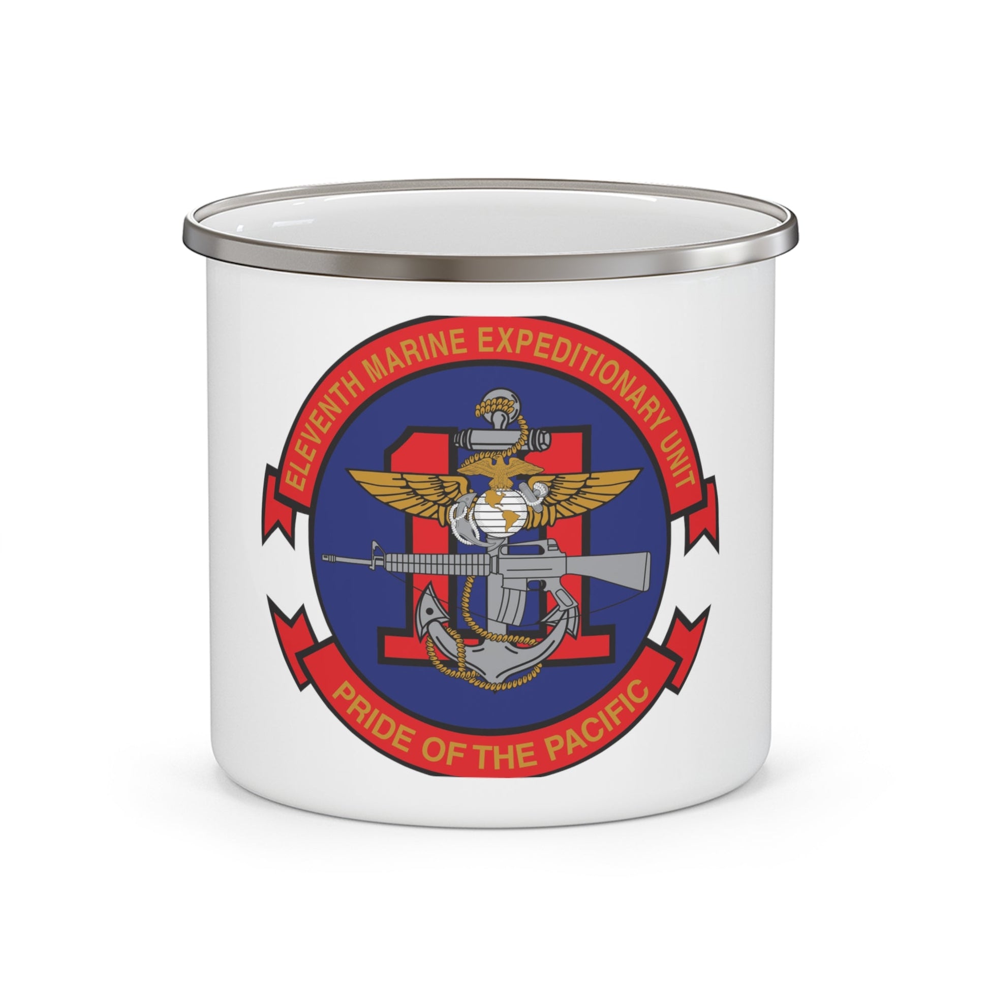 11th MEU (USMC) Enamel Mug-12oz-The Sticker Space