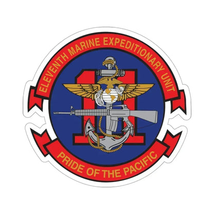 11th MEU (USMC) STICKER Vinyl Die-Cut Decal 3 Inch - The Sticker Space