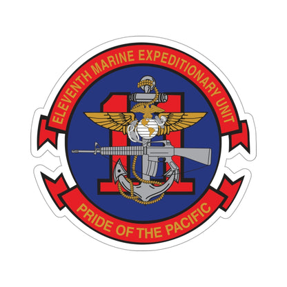 11th MEU (USMC) STICKER Vinyl Die-Cut Decal-4 Inch-The Sticker Space