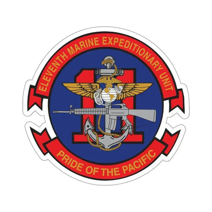 11th MEU (USMC) STICKER Vinyl Die-Cut Decal 6 Inch - The Sticker Space