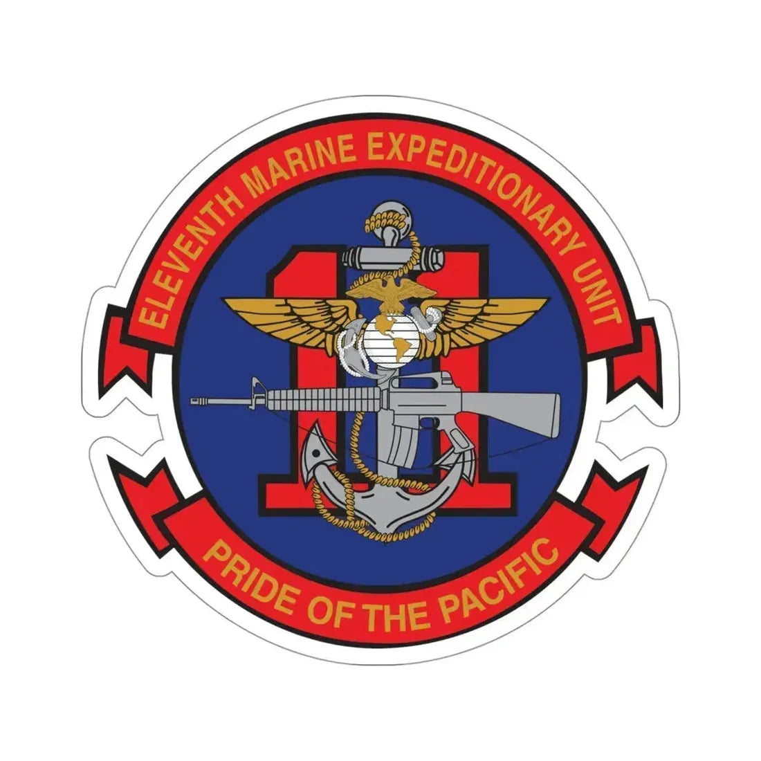 11th MEU (USMC) STICKER Vinyl Die-Cut Decal - The Sticker Space