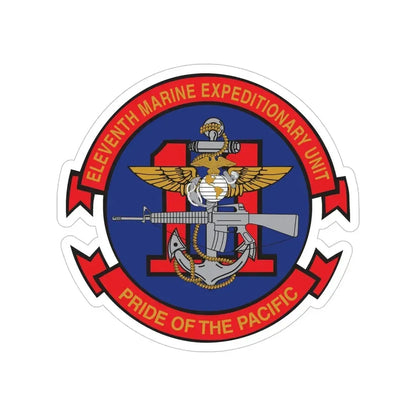 11th MEU (USMC) Transparent STICKER Die-Cut Vinyl Decal - The Sticker Space