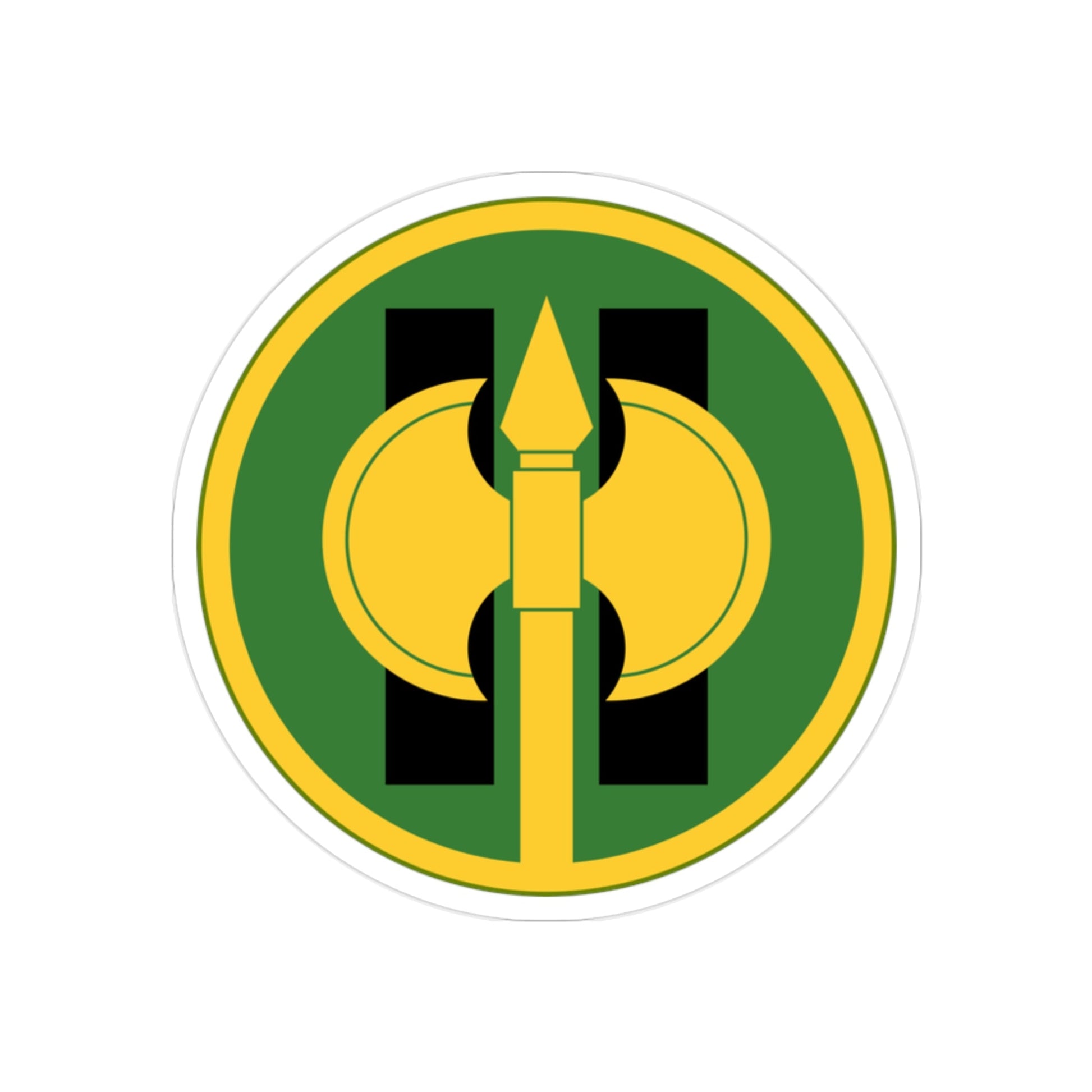 11th Military Police Brigade (U.S. Army) REVERSE PRINT Transparent STICKER-2" × 2"-The Sticker Space