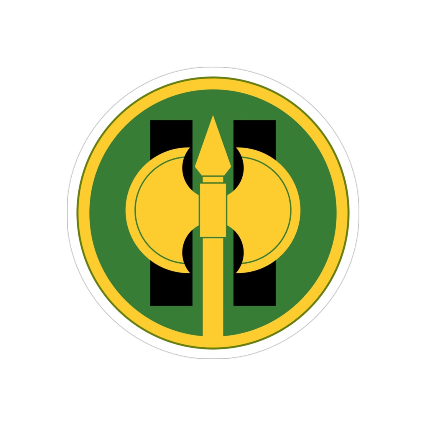 11th Military Police Brigade (U.S. Army) REVERSE PRINT Transparent STICKER-3" × 3"-The Sticker Space