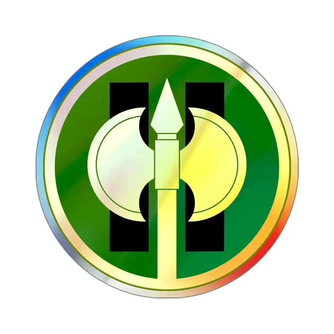 11th Military Police Brigade (U.S. Army) Holographic STICKER Die-Cut Vinyl Decal 5 Inch Holographic - The Sticker Space