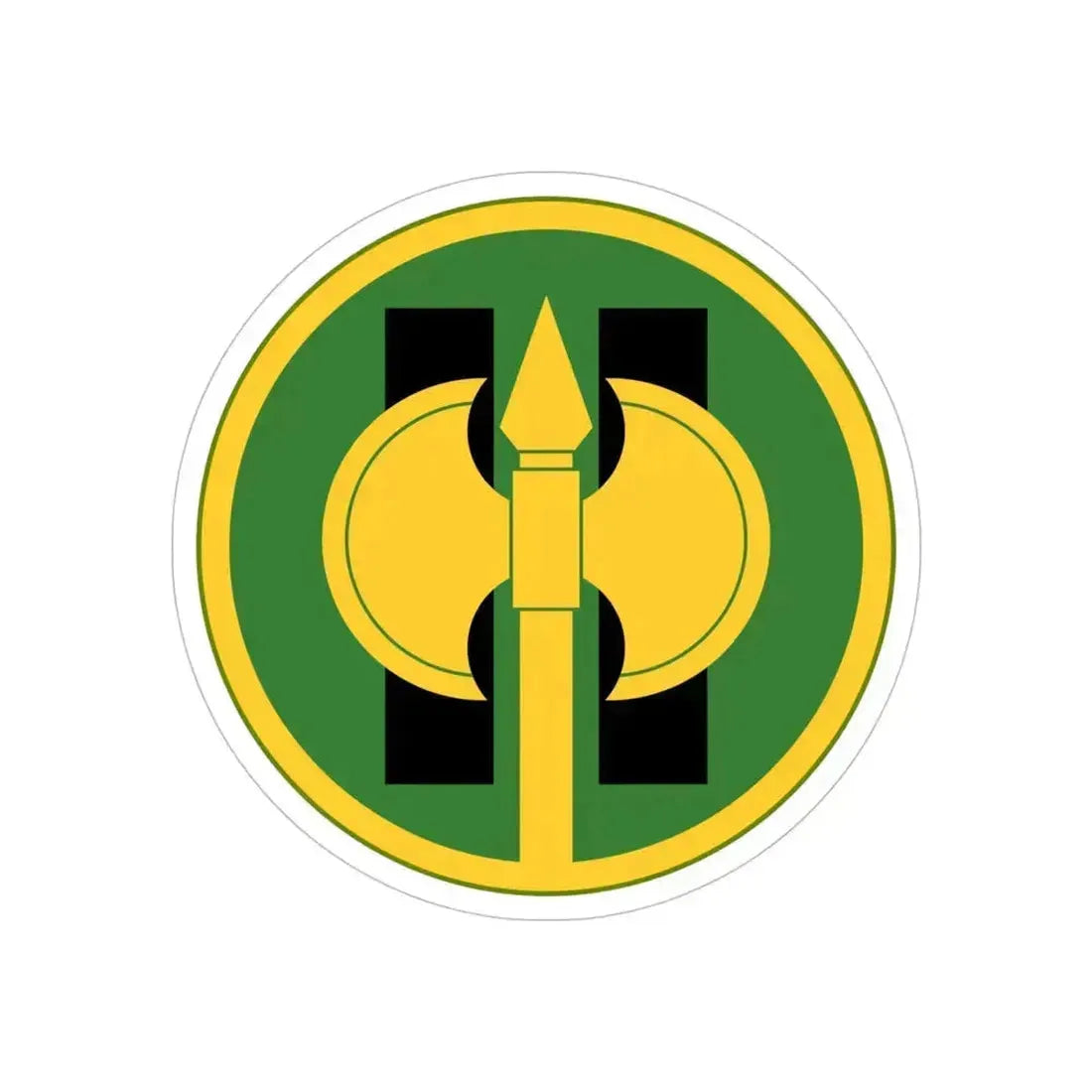 11th Military Police Brigade (U.S. Army) REVERSE PRINT Transparent Die-Cut STICKER 5 Inch Die-Cut Transparent - The Sticker Space