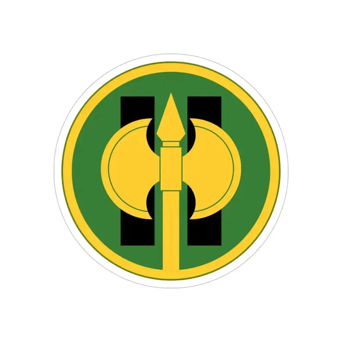 11th Military Police Brigade (U.S. Army) REVERSE PRINT Transparent Die-Cut STICKER 6 Inch Die-Cut Transparent - The Sticker Space