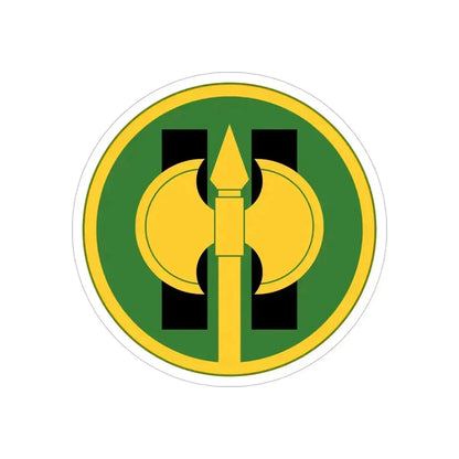 11th Military Police Brigade (U.S. Army) REVERSE PRINT Transparent Die-Cut STICKER 6 Inch Die-Cut Transparent - The Sticker Space