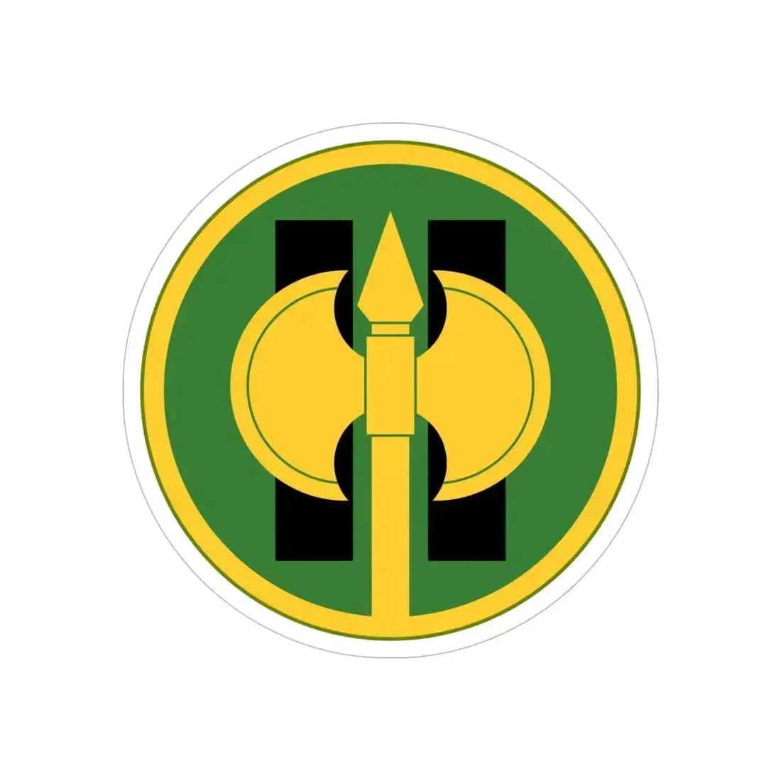 11th Military Police Brigade (U.S. Army) REVERSE PRINT Transparent Die-Cut STICKER - The Sticker Space