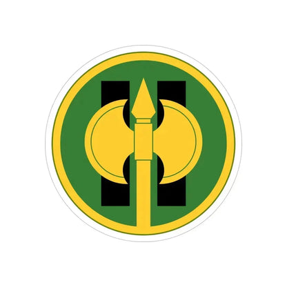 11th Military Police Brigade (U.S. Army) REVERSE PRINT Transparent Die-Cut STICKER - The Sticker Space