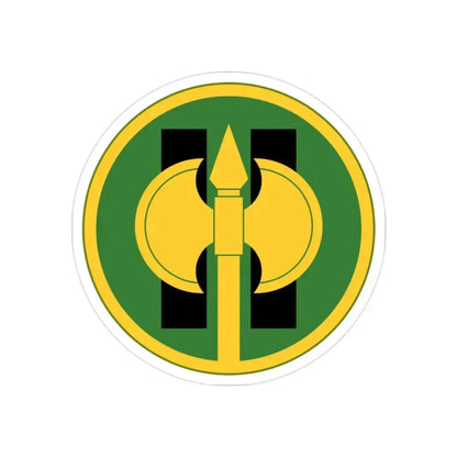 11th Military Police Brigade (U.S. Army) REVERSE PRINT Transparent Die-Cut STICKER - The Sticker Space