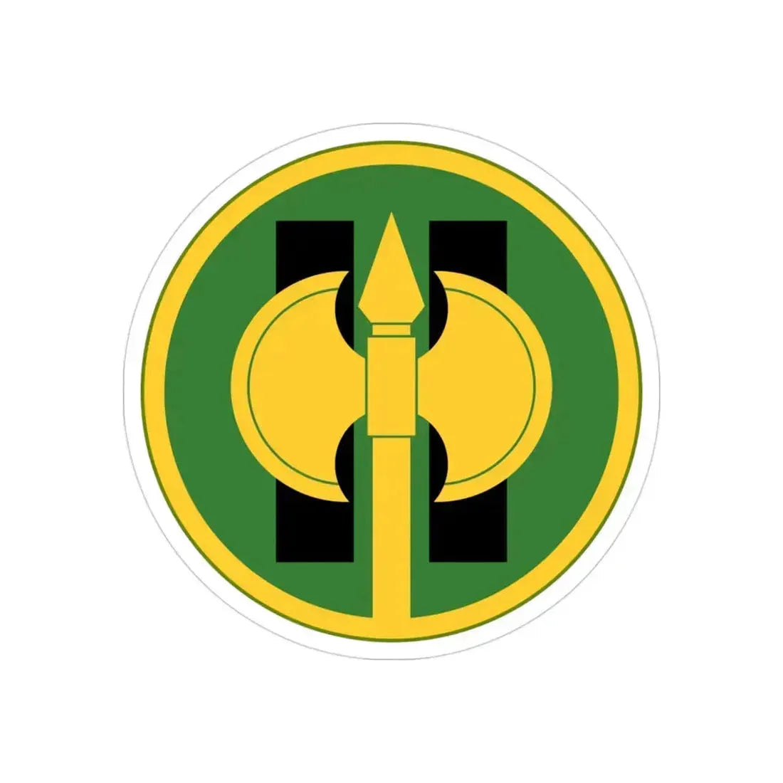 11th Military Police Brigade (U.S. Army) REVERSE PRINT Transparent Die-Cut STICKER - The Sticker Space