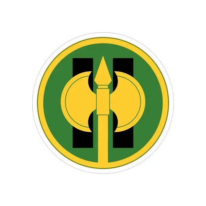 11th Military Police Brigade (U.S. Army) REVERSE PRINT Transparent Die-Cut STICKER - The Sticker Space