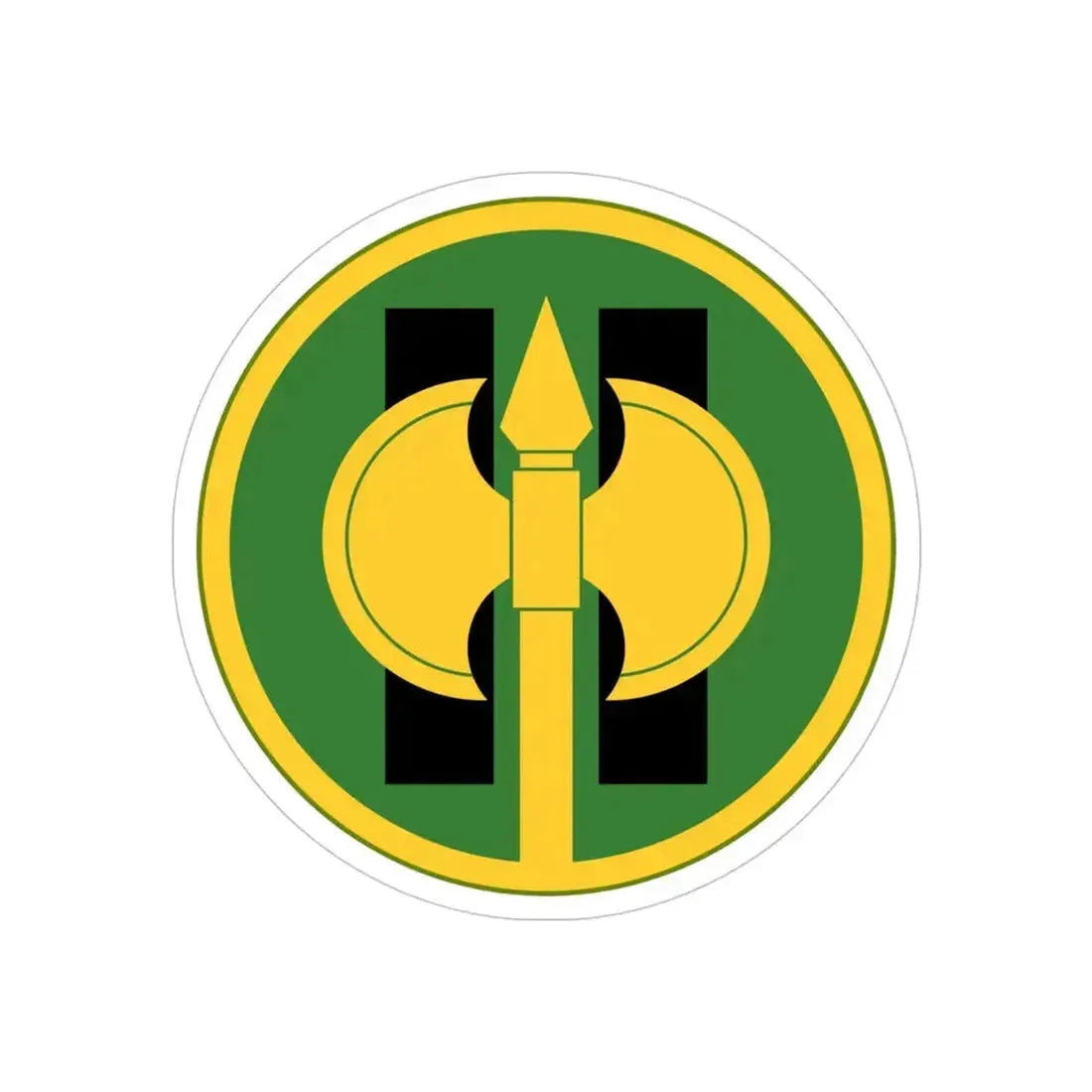 11th Military Police Brigade (U.S. Army) REVERSE PRINT Transparent Die-Cut STICKER - The Sticker Space