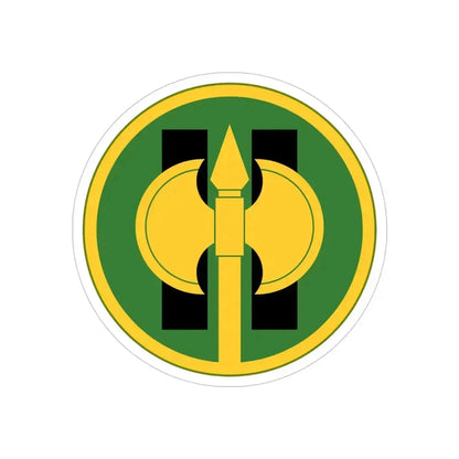 11th Military Police Brigade (U.S. Army) REVERSE PRINT Transparent Die-Cut STICKER - The Sticker Space