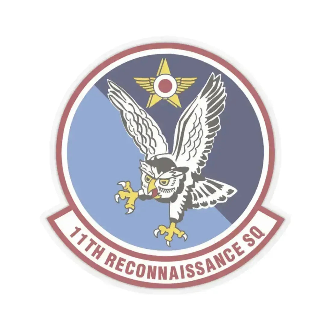 11th Reconnaissance Squadron (U.S. Air Force) STICKER Vinyl Kiss-Cut Decal 2 Inch Transparent - The Sticker Space