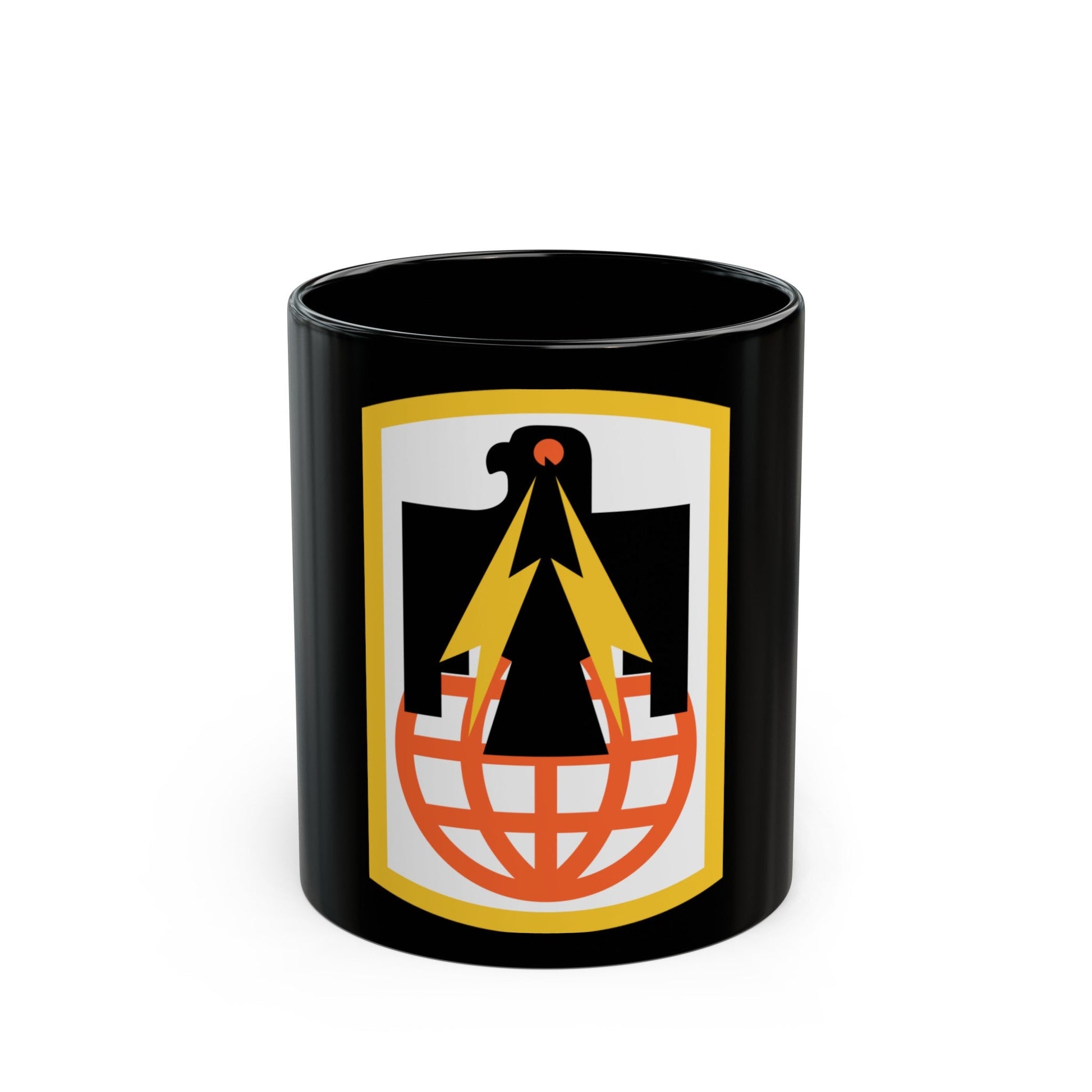 11th Signal Brigade (U.S. Army) Black Coffee Mug-11oz-The Sticker Space
