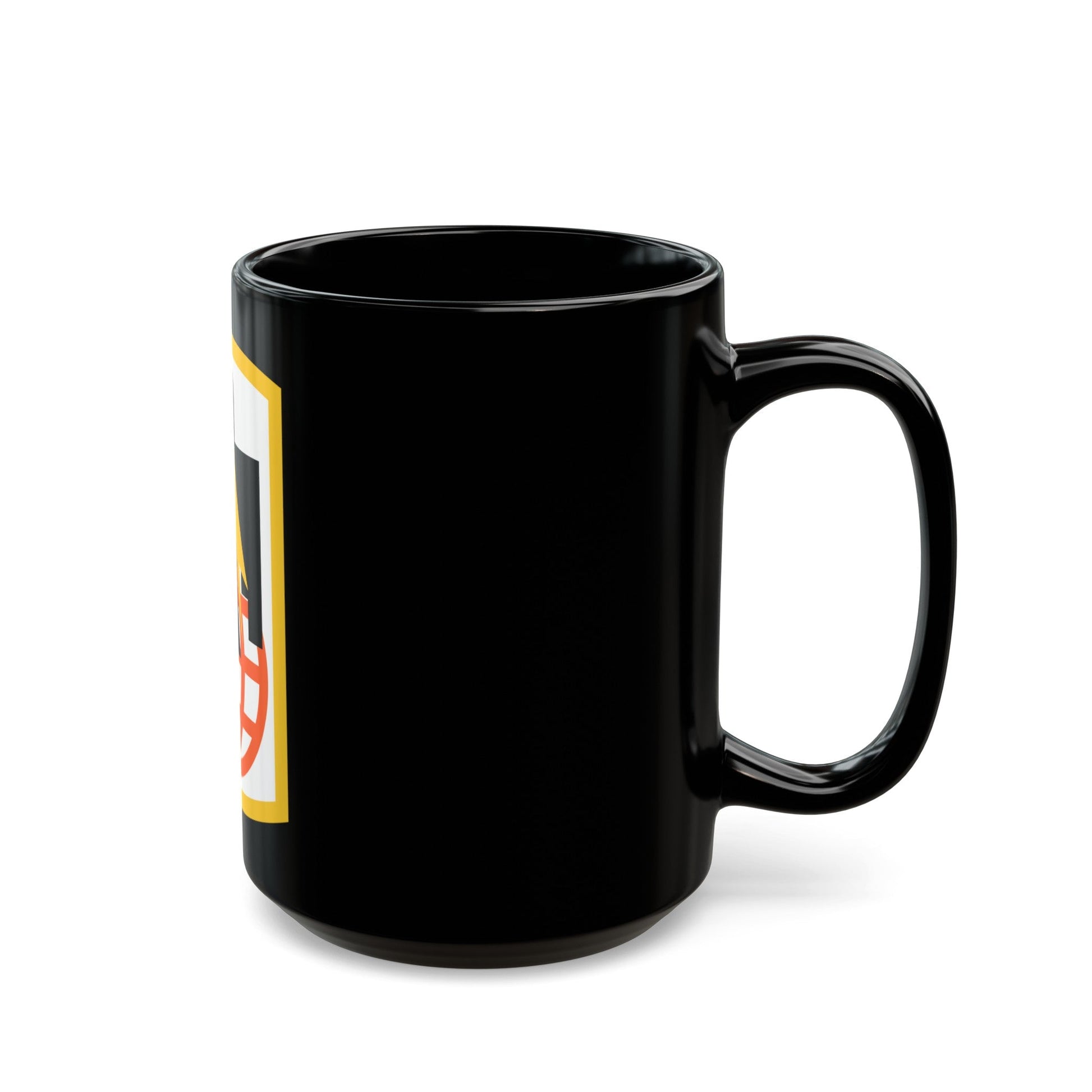 11th Signal Brigade (U.S. Army) Black Coffee Mug-The Sticker Space