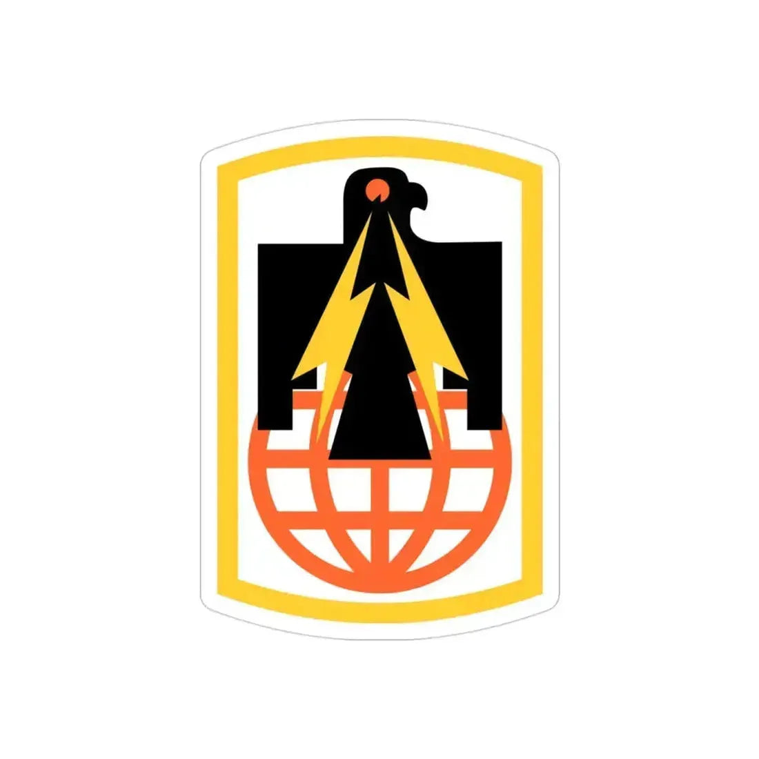 11th Signal Brigade (U.S. Army) REVERSE PRINT Transparent Die-Cut STICKER 3 Inch Die-Cut Transparent - The Sticker Space