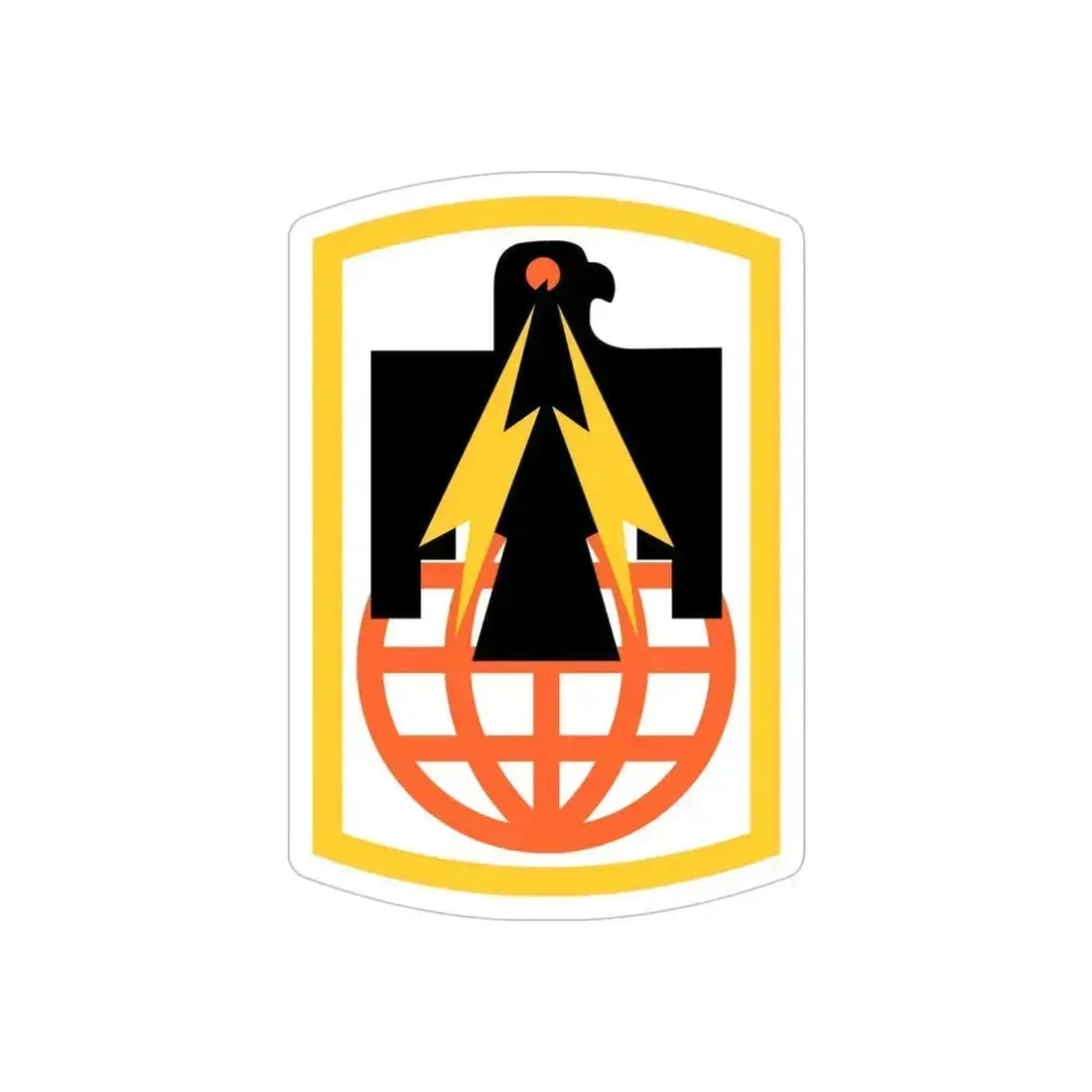 11th Signal Brigade (U.S. Army) REVERSE PRINT Transparent Die-Cut STICKER 6 Inch Die-Cut Transparent - The Sticker Space