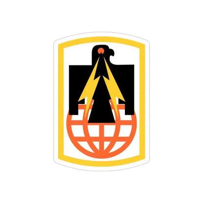 11th Signal Brigade (U.S. Army) REVERSE PRINT Transparent Die-Cut STICKER 6 Inch Die-Cut Transparent - The Sticker Space