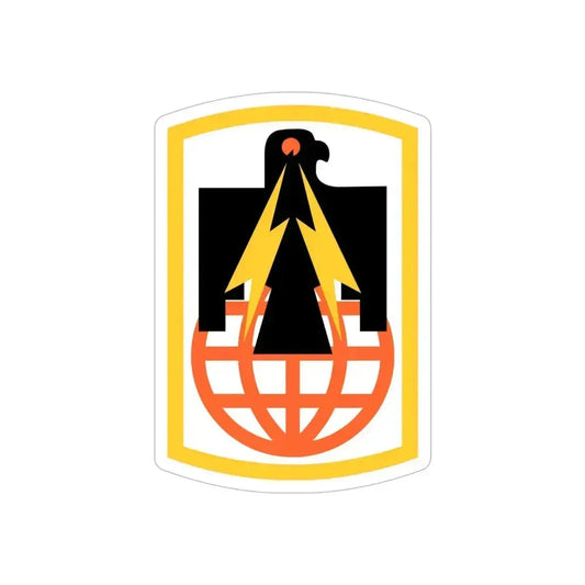 11th Signal Brigade (U.S. Army) REVERSE PRINT Transparent Die-Cut STICKER 6 Inch Die-Cut Transparent - The Sticker Space
