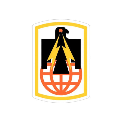 11th Signal Brigade (U.S. Army) REVERSE PRINT Transparent Die-Cut STICKER - The Sticker Space