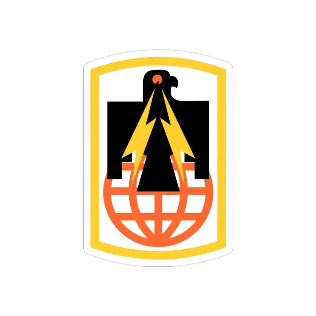 11th Signal Brigade (U.S. Army) REVERSE PRINT Transparent Die-Cut STICKER - The Sticker Space