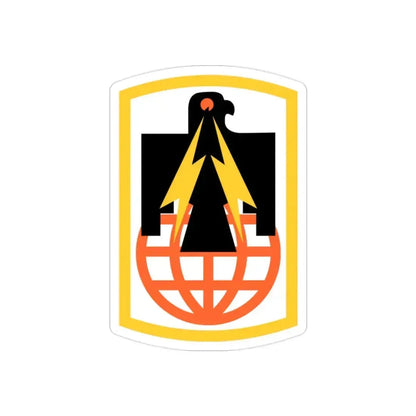 11th Signal Brigade (U.S. Army) REVERSE PRINT Transparent Die-Cut STICKER - The Sticker Space