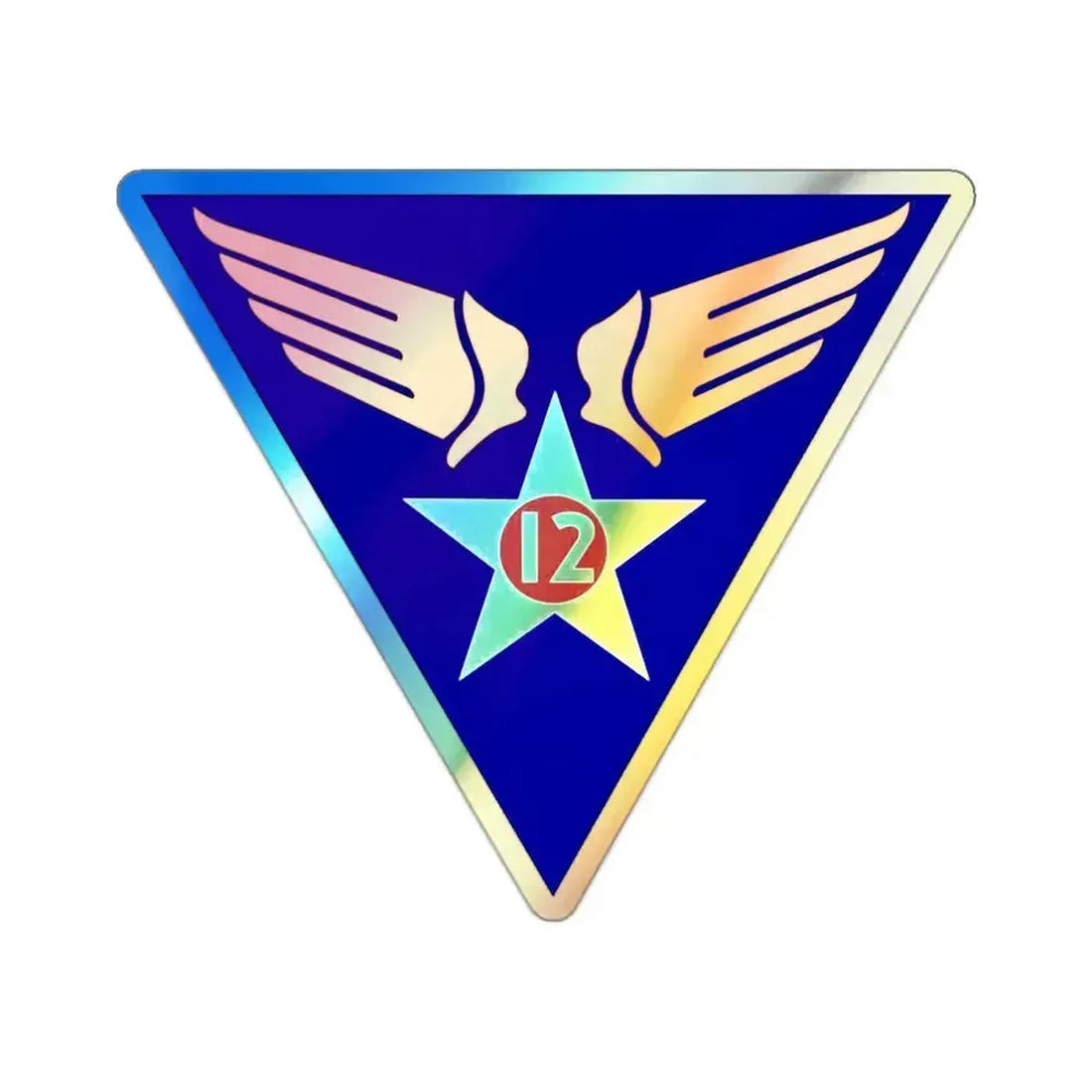 12 Air Force (U.S. Army) Holographic STICKER Die-Cut Vinyl Decal 2 Inch Holographic - The Sticker Space