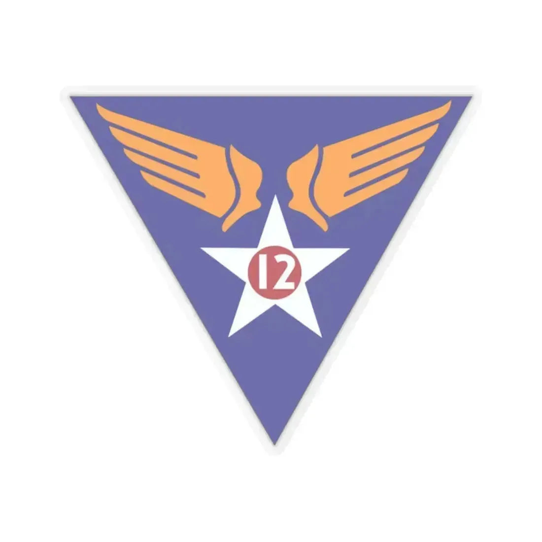 12 Air Force (U.S. Army) STICKER Vinyl Kiss-Cut Decal 2 Inch Transparent - The Sticker Space