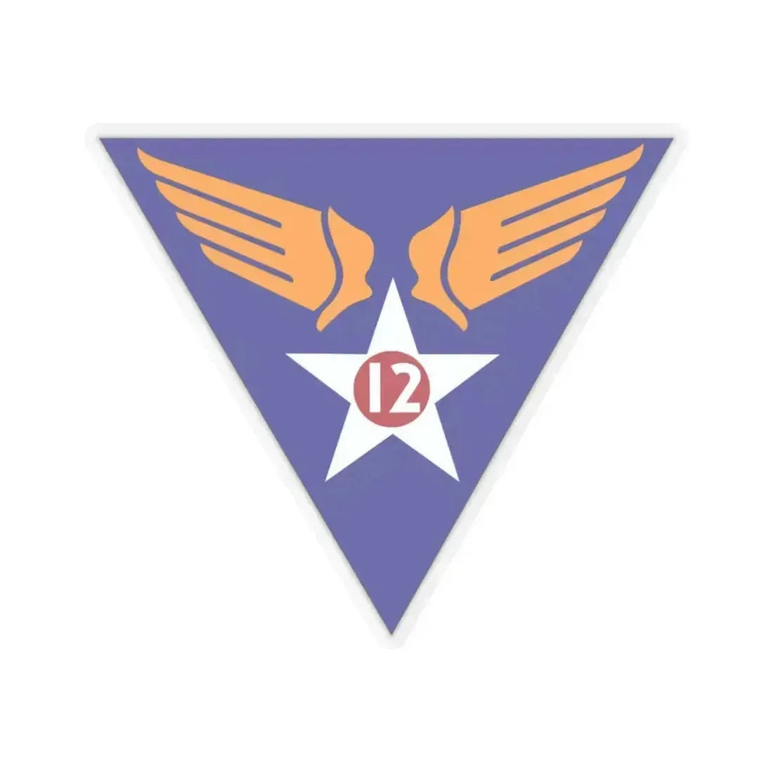 12 Air Force (U.S. Army) STICKER Vinyl Kiss-Cut Decal 4 Inch Transparent - The Sticker Space