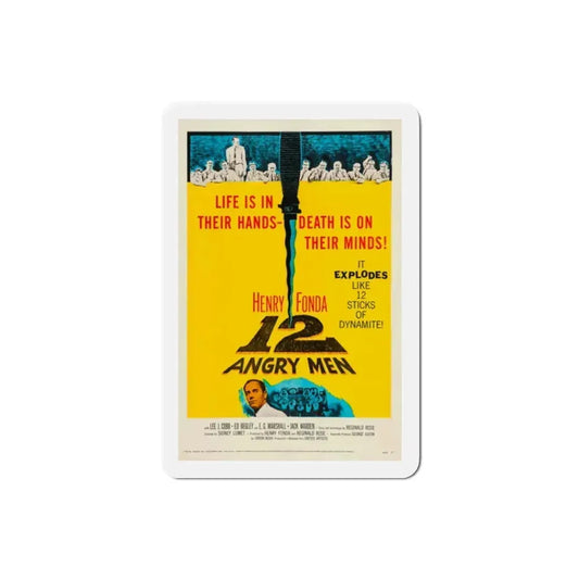 12 Angry Men 1957 Movie Poster Refrigerator Magnet 2 Inch - The Sticker Space